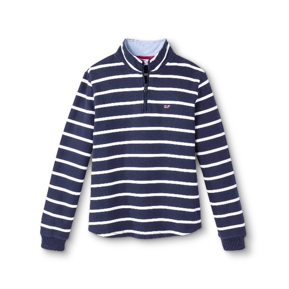 Vineyard Vines fr Target striped 1/4 zip pullover - Picture 1 of 7